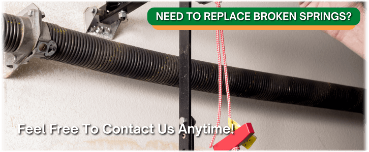 Broken Garage Door Spring Hillsboro MO